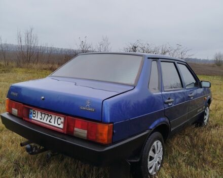 Синий ВАЗ 21099, объемом двигателя 1.6 л и пробегом 190 тыс. км за 2100 $, фото 2 на Automoto.ua
