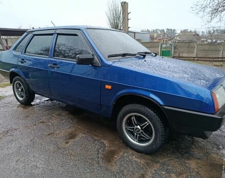Синий ВАЗ 21099, объемом двигателя 1 л и пробегом 94 тыс. км за 2850 $, фото 4 на Automoto.ua