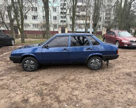 Синий ВАЗ 21099, объемом двигателя 1.6 л и пробегом 180 тыс. км за 1750 $, фото 4 на Automoto.ua