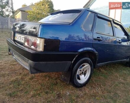 Синий ВАЗ 21099, объемом двигателя 1.6 л и пробегом 100 тыс. км за 1650 $, фото 9 на Automoto.ua