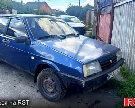 Синий ВАЗ 21099, объемом двигателя 1.6 л и пробегом 130 тыс. км за 1300 $, фото 1 на Automoto.ua