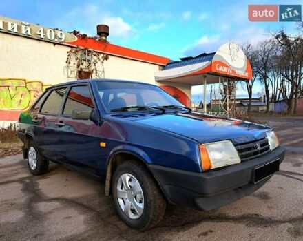 Синий ВАЗ 21099, объемом двигателя 1.6 л и пробегом 224 тыс. км за 2850 $, фото 3 на Automoto.ua