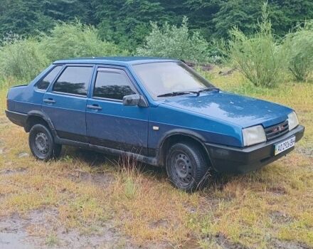 Синий ВАЗ 21099, объемом двигателя 1.5 л и пробегом 2 тыс. км за 950 $, фото 1 на Automoto.ua
