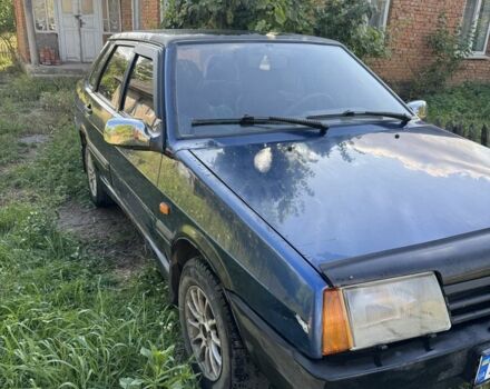 Синий ВАЗ 21099, объемом двигателя 1.5 л и пробегом 1 тыс. км за 1300 $, фото 1 на Automoto.ua