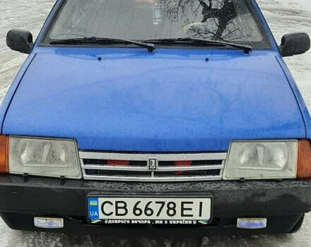 Синий ВАЗ 21099, объемом двигателя 1.5 л и пробегом 80 тыс. км за 1300 $, фото 1 на Automoto.ua