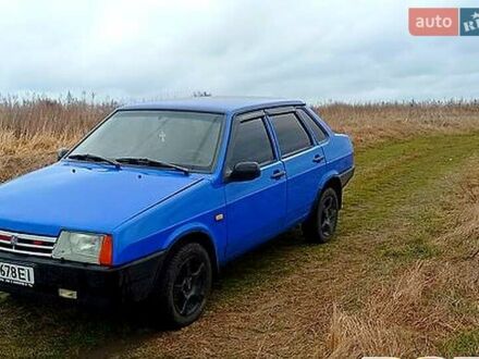 Синий ВАЗ 21099, объемом двигателя 1.5 л и пробегом 76 тыс. км за 1500 $, фото 1 на Automoto.ua