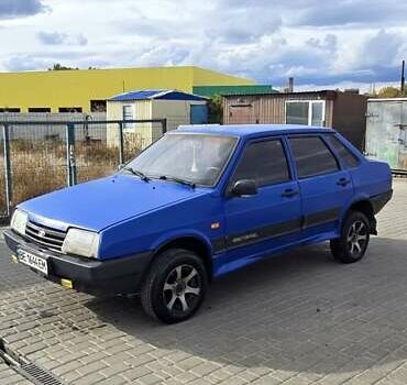 Синий ВАЗ 21099, объемом двигателя 1.5 л и пробегом 100 тыс. км за 1000 $, фото 1 на Automoto.ua