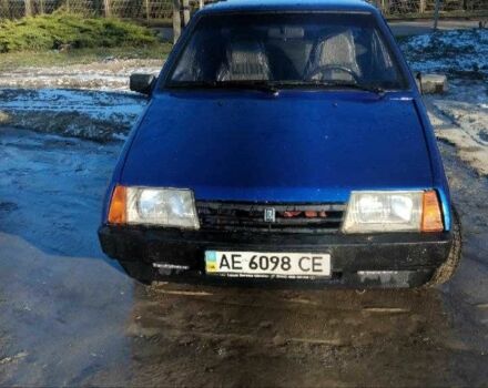 Синий ВАЗ 21099, объемом двигателя 1.5 л и пробегом 300 тыс. км за 961 $, фото 1 на Automoto.ua