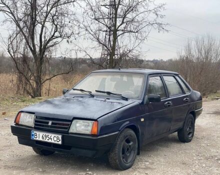 Синий ВАЗ 21099, объемом двигателя 1.3 л и пробегом 200 тыс. км за 600 $, фото 1 на Automoto.ua