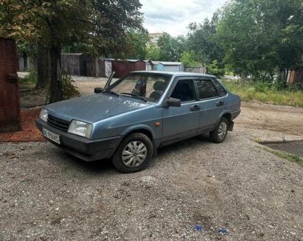 Синий ВАЗ 21099, объемом двигателя 1.3 л и пробегом 350 тыс. км за 1229 $, фото 1 на Automoto.ua