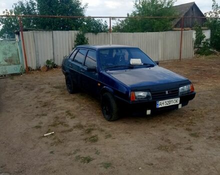 Синий ВАЗ 21099, объемом двигателя 1.5 л и пробегом 93 тыс. км за 1080 $, фото 1 на Automoto.ua