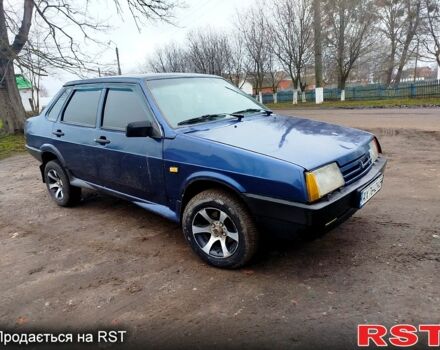 Синий ВАЗ 21099, объемом двигателя 1.5 л и пробегом 100 тыс. км за 999 $, фото 1 на Automoto.ua