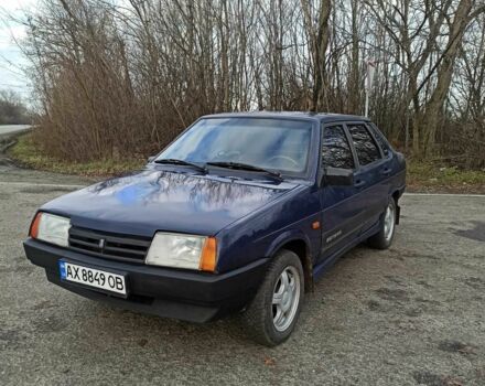Синий ВАЗ 21099, объемом двигателя 1.5 л и пробегом 99 тыс. км за 1181 $, фото 1 на Automoto.ua