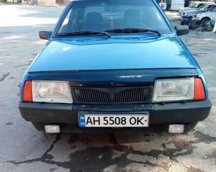 Синий ВАЗ 21099, объемом двигателя 1.5 л и пробегом 400 тыс. км за 1250 $, фото 1 на Automoto.ua