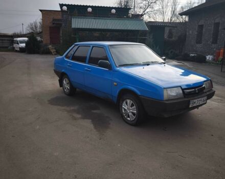 Синий ВАЗ 21099, объемом двигателя 1.5 л и пробегом 150 тыс. км за 1150 $, фото 1 на Automoto.ua