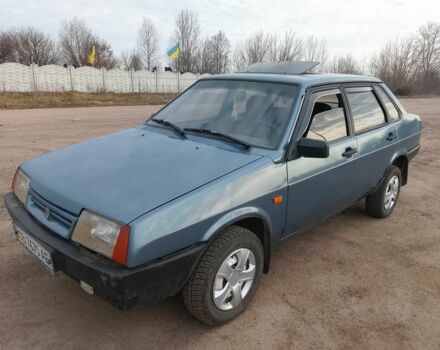 Синий ВАЗ 21099, объемом двигателя 1.5 л и пробегом 1 тыс. км за 1100 $, фото 1 на Automoto.ua