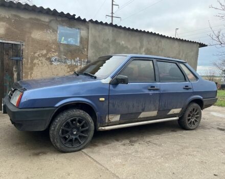 Синий ВАЗ 21099, объемом двигателя 1.5 л и пробегом 300 тыс. км за 1000 $, фото 1 на Automoto.ua