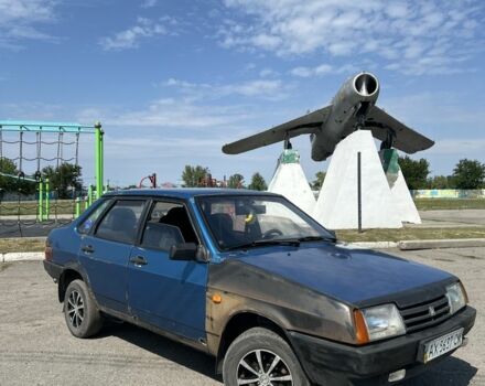 Синий ВАЗ 21099, объемом двигателя 1.5 л и пробегом 90 тыс. км за 726 $, фото 1 на Automoto.ua
