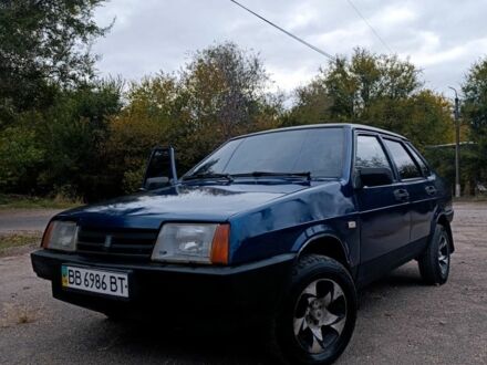 Синий ВАЗ 21099, объемом двигателя 1.5 л и пробегом 165 тыс. км за 1250 $, фото 1 на Automoto.ua