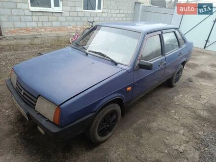 Синий ВАЗ 21099, объемом двигателя 1.5 л и пробегом 338 тыс. км за 1064 $, фото 1 на Automoto.ua