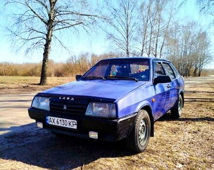 Синий ВАЗ 21099, объемом двигателя 1.5 л и пробегом 190 тыс. км за 1600 $, фото 1 на Automoto.ua