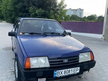 Синий ВАЗ 21099, объемом двигателя 1.5 л и пробегом 190 тыс. км за 1190 $, фото 1 на Automoto.ua