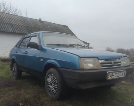 Синий ВАЗ 21099, объемом двигателя 1 л и пробегом 12 тыс. км за 558 $, фото 1 на Automoto.ua