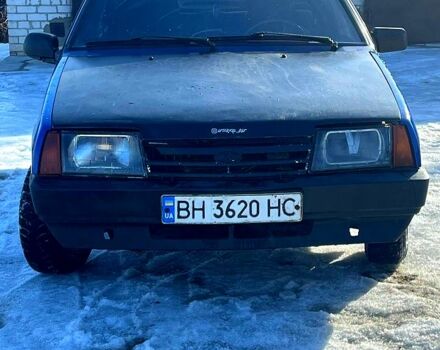 Синий ВАЗ 21099, объемом двигателя 1.5 л и пробегом 100 тыс. км за 650 $, фото 1 на Automoto.ua