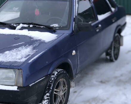 Синий ВАЗ 21099, объемом двигателя 1.5 л и пробегом 900 тыс. км за 1500 $, фото 1 на Automoto.ua