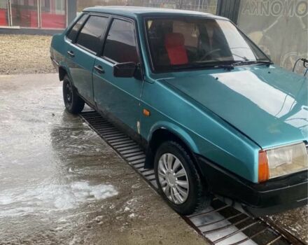 Синий ВАЗ 21099, объемом двигателя 1.5 л и пробегом 199 тыс. км за 552 $, фото 1 на Automoto.ua