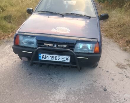 Синий ВАЗ 21099, объемом двигателя 1 л и пробегом 200 тыс. км за 854 $, фото 1 на Automoto.ua