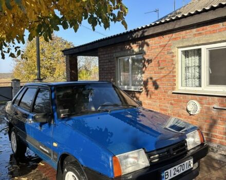 Синий ВАЗ 21099, объемом двигателя 1.5 л и пробегом 200 тыс. км за 1603 $, фото 1 на Automoto.ua