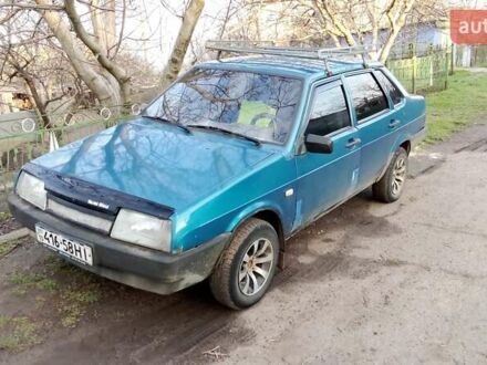 Синий ВАЗ 21099, объемом двигателя 1.6 л и пробегом 160 тыс. км за 850 $, фото 1 на Automoto.ua