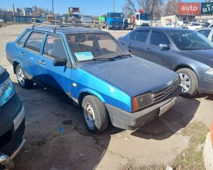 Синий ВАЗ 21099, объемом двигателя 1.5 л и пробегом 543 тыс. км за 1000 $, фото 1 на Automoto.ua