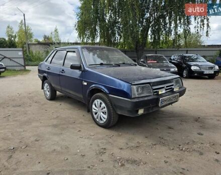 Синий ВАЗ 21099, объемом двигателя 1.5 л и пробегом 203 тыс. км за 1300 $, фото 1 на Automoto.ua