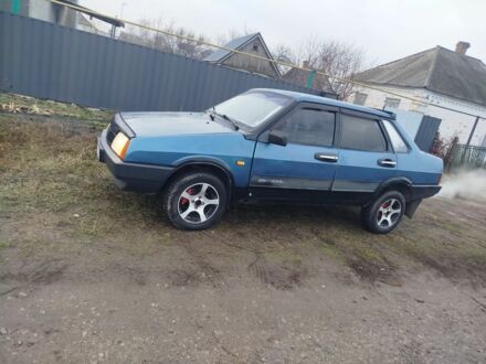 Синий ВАЗ 21099, объемом двигателя 1 л и пробегом 1 тыс. км за 851 $, фото 1 на Automoto.ua