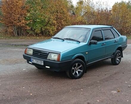 Синий ВАЗ 21099, объемом двигателя 1.5 л и пробегом 230 тыс. км за 1169 $, фото 1 на Automoto.ua