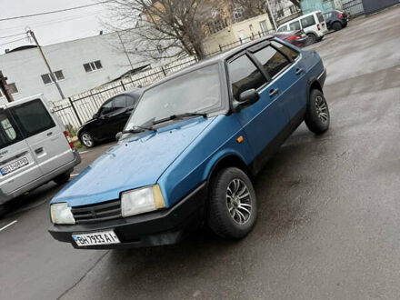 Синий ВАЗ 21099, объемом двигателя 1.5 л и пробегом 200 тыс. км за 1199 $, фото 1 на Automoto.ua