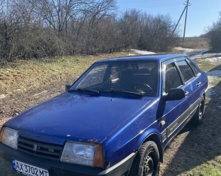 Синий ВАЗ 21099, объемом двигателя 1.5 л и пробегом 317 тыс. км за 1300 $, фото 1 на Automoto.ua