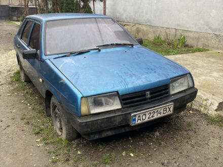 Синий ВАЗ 21099, объемом двигателя 1.5 л и пробегом 380 тыс. км за 550 $, фото 1 на Automoto.ua