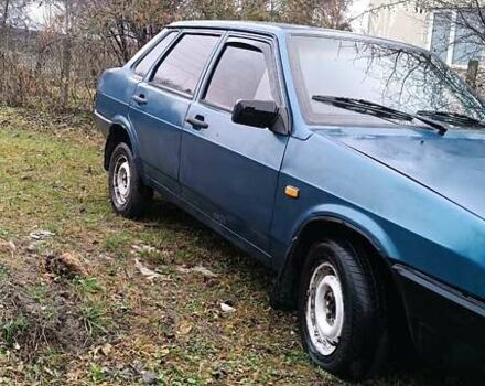 Синий ВАЗ 21099, объемом двигателя 1.5 л и пробегом 300 тыс. км за 360 $, фото 1 на Automoto.ua