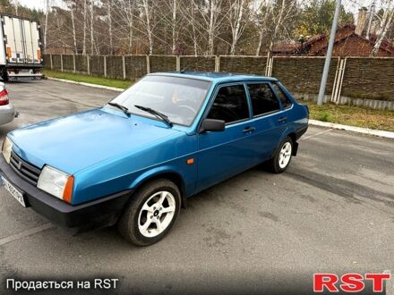Синий ВАЗ 21099, объемом двигателя 1.5 л и пробегом 200 тыс. км за 1500 $, фото 1 на Automoto.ua