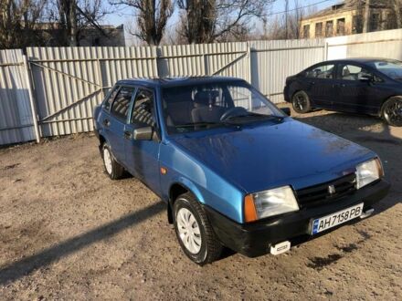 Синий ВАЗ 21099, объемом двигателя 1.5 л и пробегом 150 тыс. км за 2100 $, фото 1 на Automoto.ua