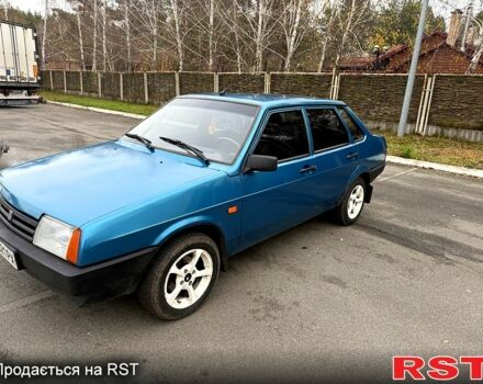 Синий ВАЗ 21099, объемом двигателя 1.5 л и пробегом 200 тыс. км за 1500 $, фото 1 на Automoto.ua