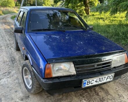 Синий ВАЗ 21099, объемом двигателя 1.5 л и пробегом 220 тыс. км за 900 $, фото 1 на Automoto.ua