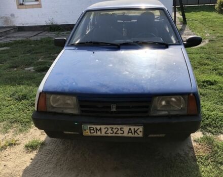 Синий ВАЗ 21099, объемом двигателя 1.5 л и пробегом 250 тыс. км за 582 $, фото 1 на Automoto.ua