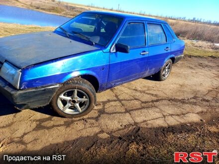 Синий ВАЗ 21099, объемом двигателя 1.5 л и пробегом 112 тыс. км за 650 $, фото 1 на Automoto.ua