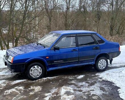 Синий ВАЗ 21099, объемом двигателя 1.5 л и пробегом 284 тыс. км за 1300 $, фото 1 на Automoto.ua