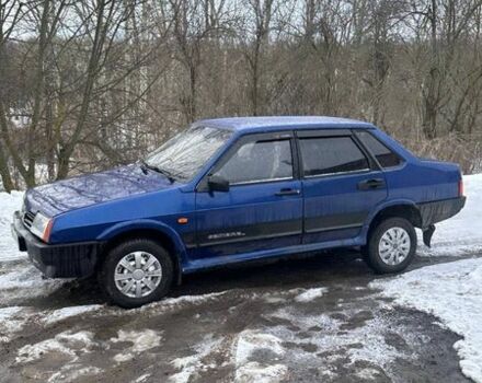 Синий ВАЗ 21099, объемом двигателя 1.5 л и пробегом 284 тыс. км за 1300 $, фото 1 на Automoto.ua