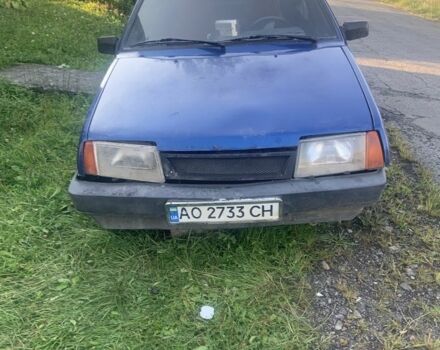 Синий ВАЗ 21099, объемом двигателя 1.5 л и пробегом 300 тыс. км за 200 $, фото 1 на Automoto.ua